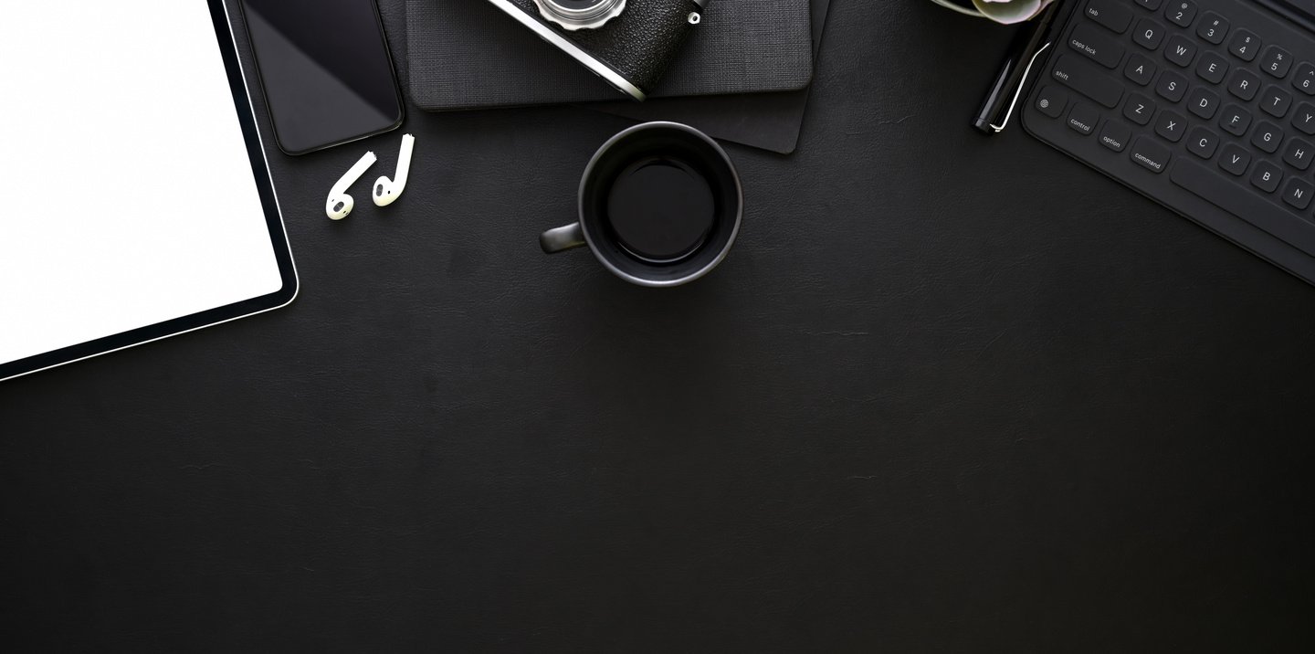 Black Ceramic Cup on a Black Surface